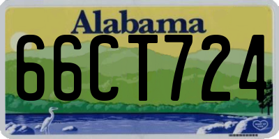 AL license plate 66CT724
