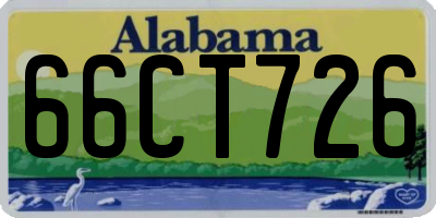 AL license plate 66CT726