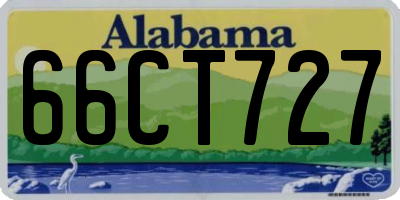 AL license plate 66CT727
