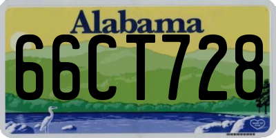 AL license plate 66CT728