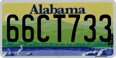 AL license plate 66CT733