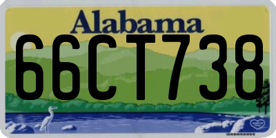AL license plate 66CT738