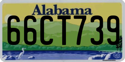 AL license plate 66CT739