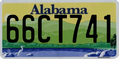 AL license plate 66CT741