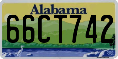 AL license plate 66CT742