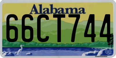 AL license plate 66CT744