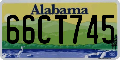 AL license plate 66CT745