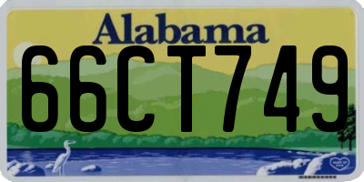 AL license plate 66CT749