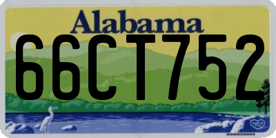 AL license plate 66CT752