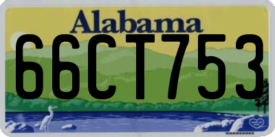AL license plate 66CT753