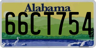 AL license plate 66CT754