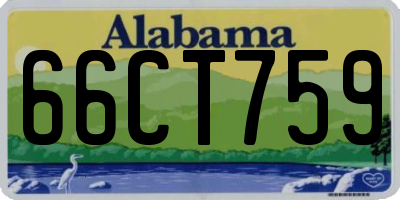 AL license plate 66CT759