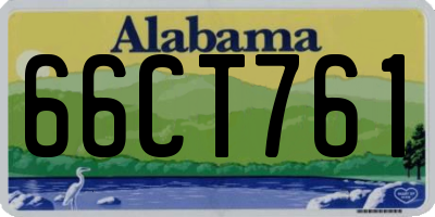 AL license plate 66CT761