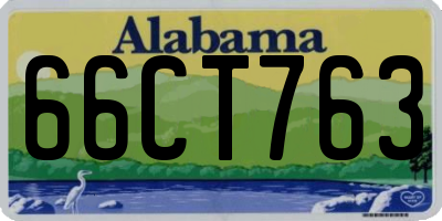 AL license plate 66CT763
