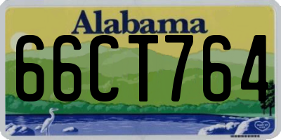 AL license plate 66CT764
