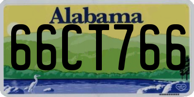 AL license plate 66CT766