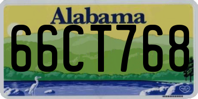 AL license plate 66CT768