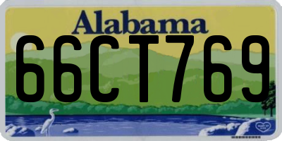 AL license plate 66CT769