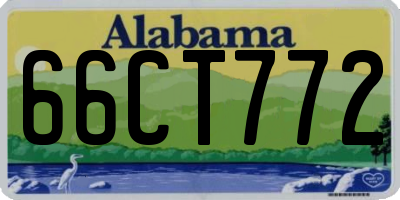 AL license plate 66CT772