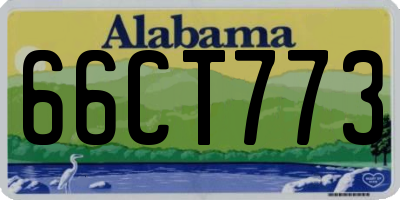 AL license plate 66CT773