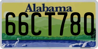AL license plate 66CT780