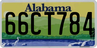 AL license plate 66CT784