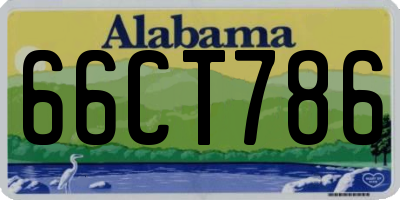 AL license plate 66CT786