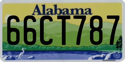 AL license plate 66CT787