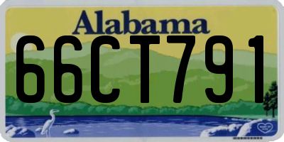 AL license plate 66CT791