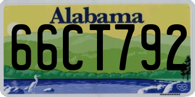 AL license plate 66CT792