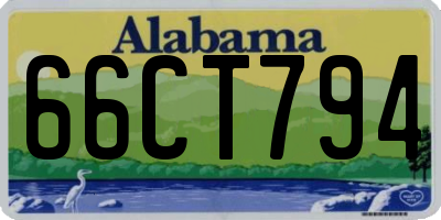 AL license plate 66CT794