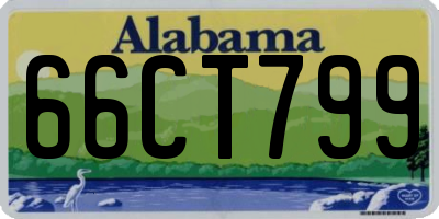 AL license plate 66CT799