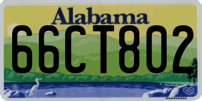 AL license plate 66CT802