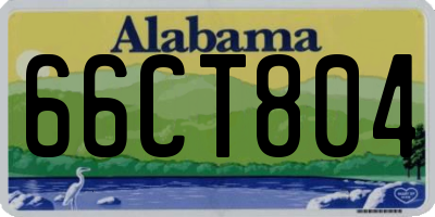 AL license plate 66CT804