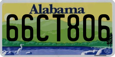 AL license plate 66CT806