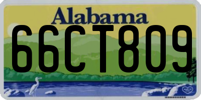 AL license plate 66CT809