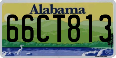 AL license plate 66CT813