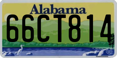 AL license plate 66CT814