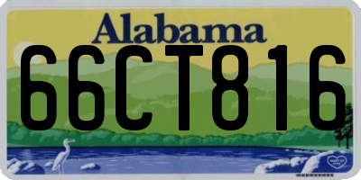 AL license plate 66CT816
