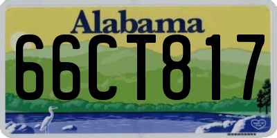 AL license plate 66CT817