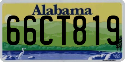AL license plate 66CT819