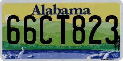 AL license plate 66CT823