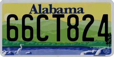 AL license plate 66CT824