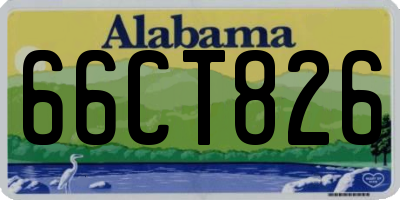 AL license plate 66CT826