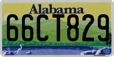 AL license plate 66CT829