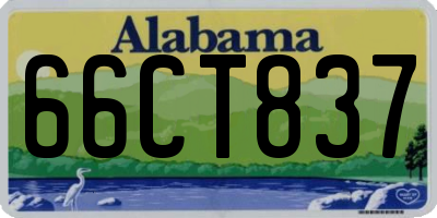 AL license plate 66CT837