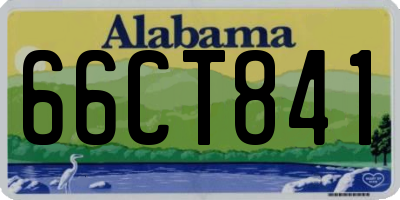 AL license plate 66CT841