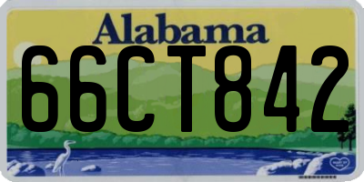 AL license plate 66CT842