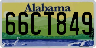AL license plate 66CT849