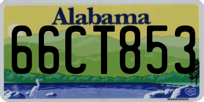 AL license plate 66CT853